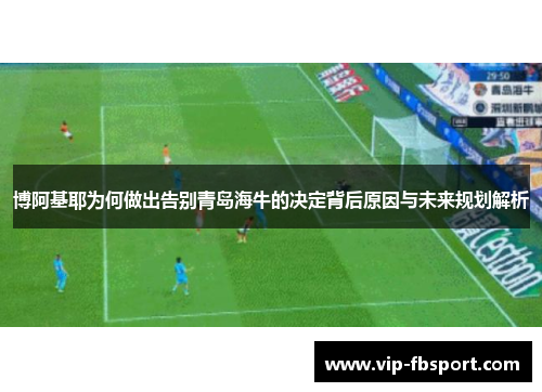 博阿基耶为何做出告别青岛海牛的决定背后原因与未来规划解析