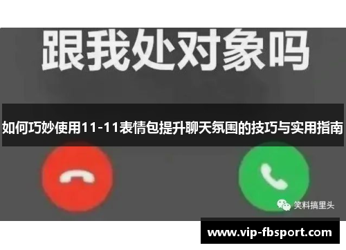 如何巧妙使用11-11表情包提升聊天氛围的技巧与实用指南